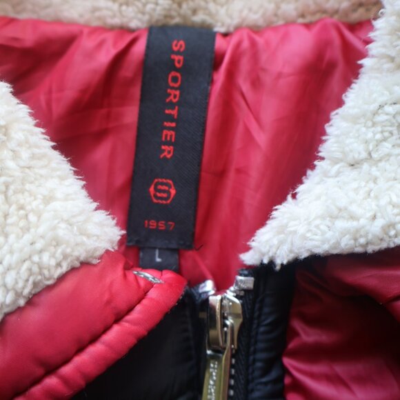 Sportier 1957 Men's Black Puffer Style Quilted Jacket Size Large - Picture 3 of 3